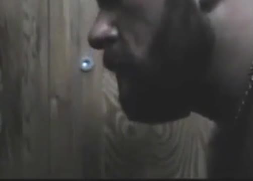 Watch Black Hunk Sucks Big Cock Through Glory Hole Porn Video - ePornSup.