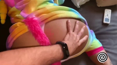 Unicorn Cosplay Blowjob with Big Ass and Cumshot