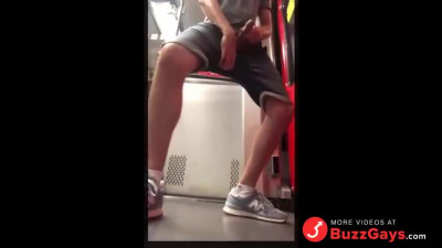 Outdoor Handjob by a Daring Twink on a Train