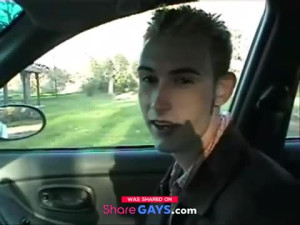 Twink Blows in Car and Gets a Facial