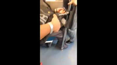 Big-Cock Daddies' Blowjob in Metro: Spy Video