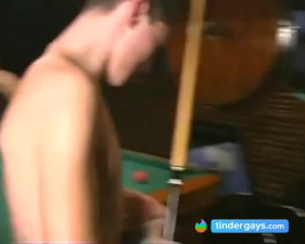 Nude Russian Soldiers Playing Pool