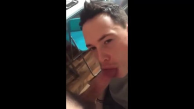 Twink Swallows Big Cock, Amateur Blowjob Video