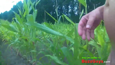 Outdoor Masturbation in Cornfield & Woods