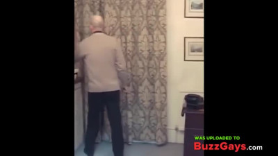 Daddy Headmaster Punishes Twink for Smoking