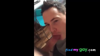 Twink Swallows Big Cock, Amateur Blowjob Video