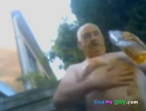 Grandpa's Yard Handjob