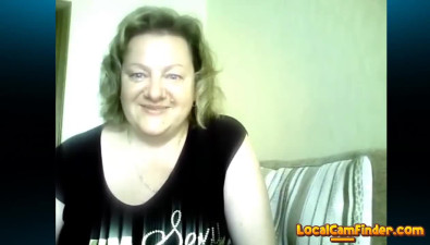 BBW Russian Marina's Skype Session - Blowjob & Titillating Fun