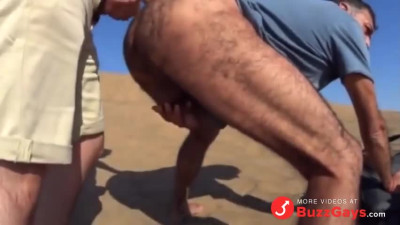 Bareback Outdoor Fun with a Stranger on a Dune