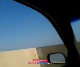 Big Cock Blowjob in a Car on a Rooftop Parking Garage