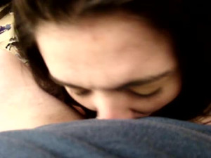 College Slut Sucking on Daddy's Cock for Cum In Mouth