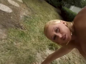 Sexy blonde gets her ass rearranged by bbc